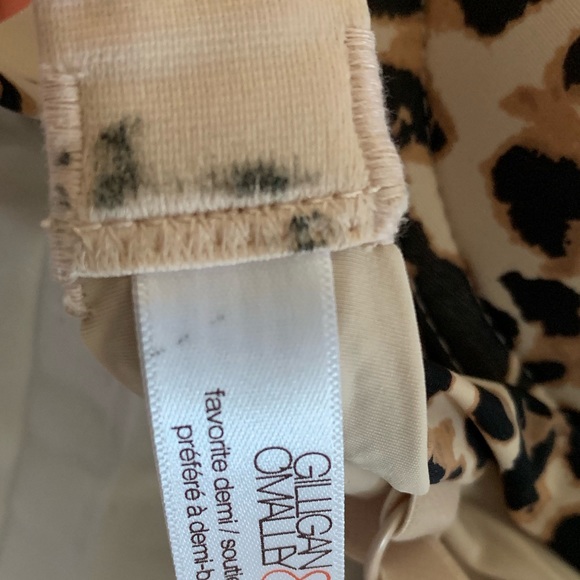 NWT Gilligan and O’Malley Leopard Print Bra 34C - Picture 2 of 2